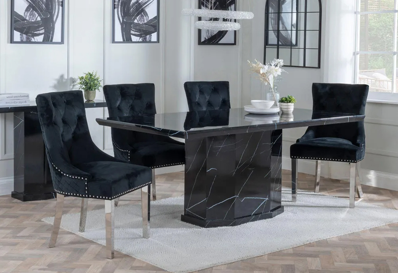 Humz Naples Black Marble furniture collection