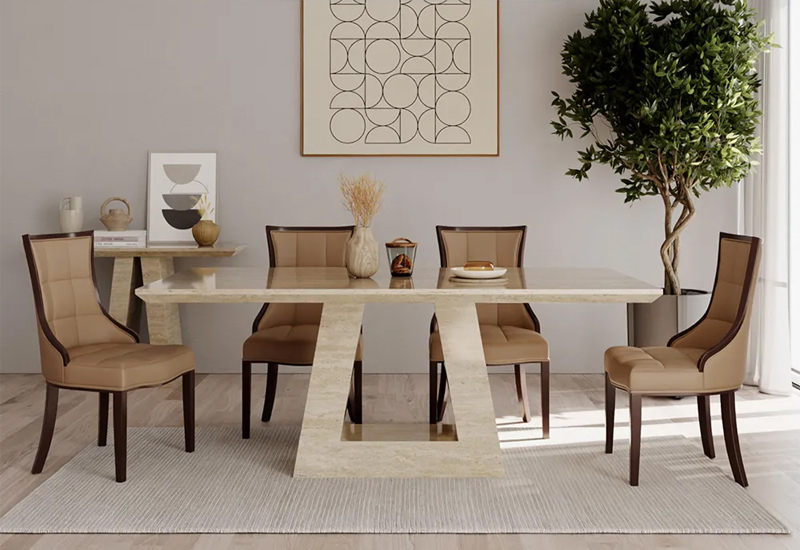 Humz Milan Beige Marble furniture collection
