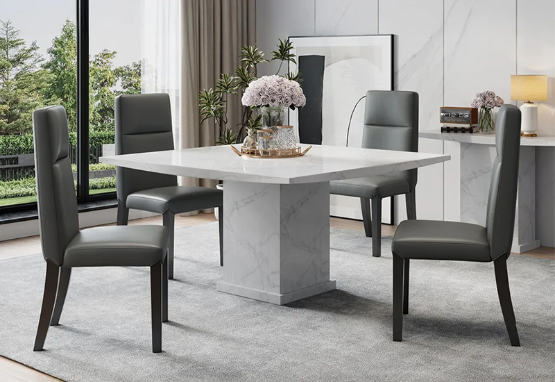 Humz Turin White Marble furniture collection