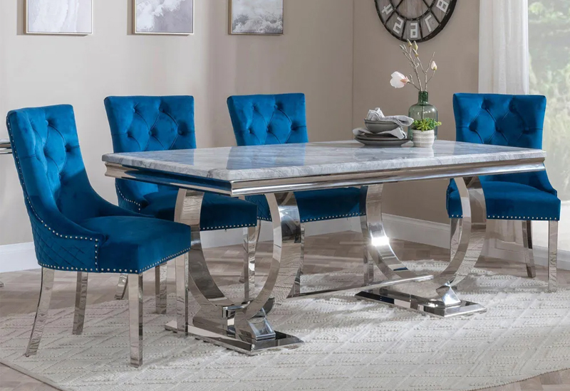 Humz Glacier Grey Marble furniture collection