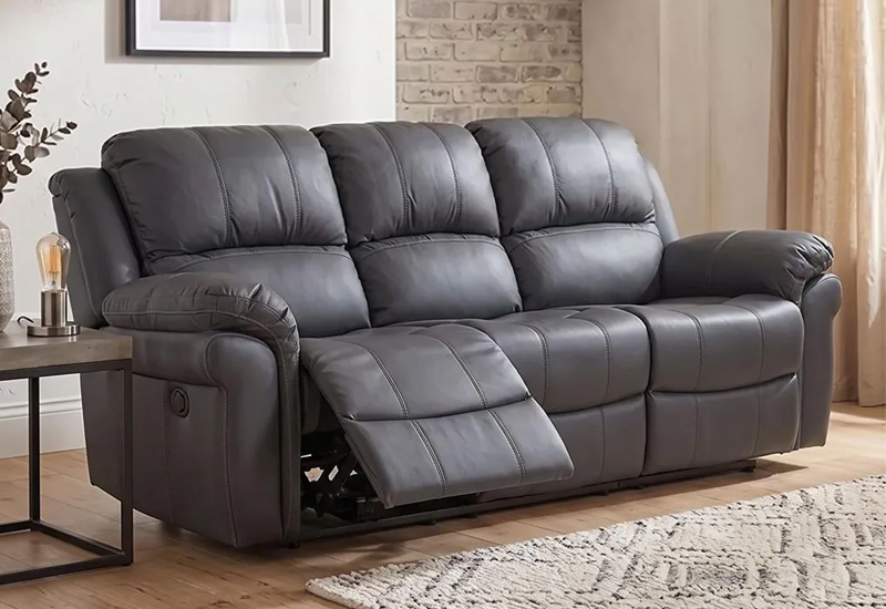 Humz London Grey Leather Sofa furniture collection
