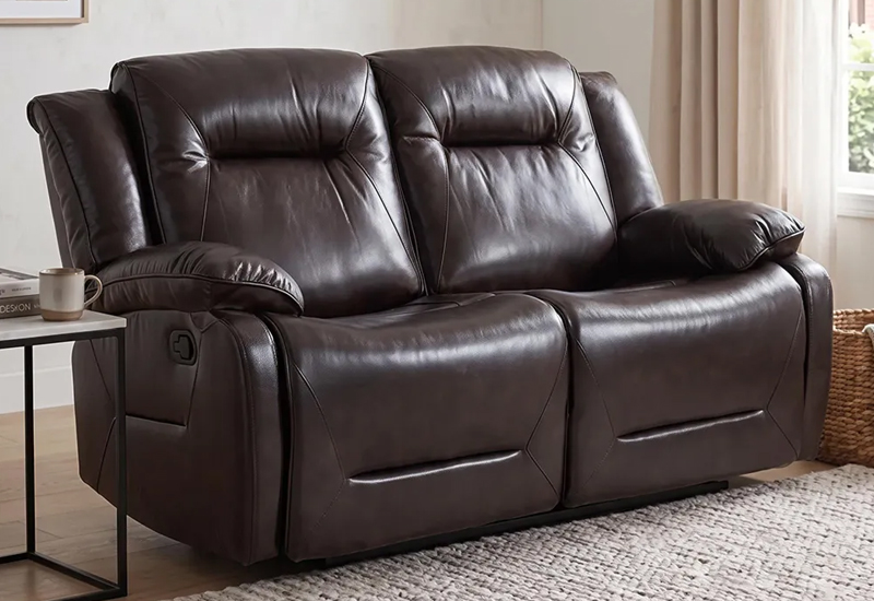 Humz Athena Dark Brown Leather Sofa furniture collection