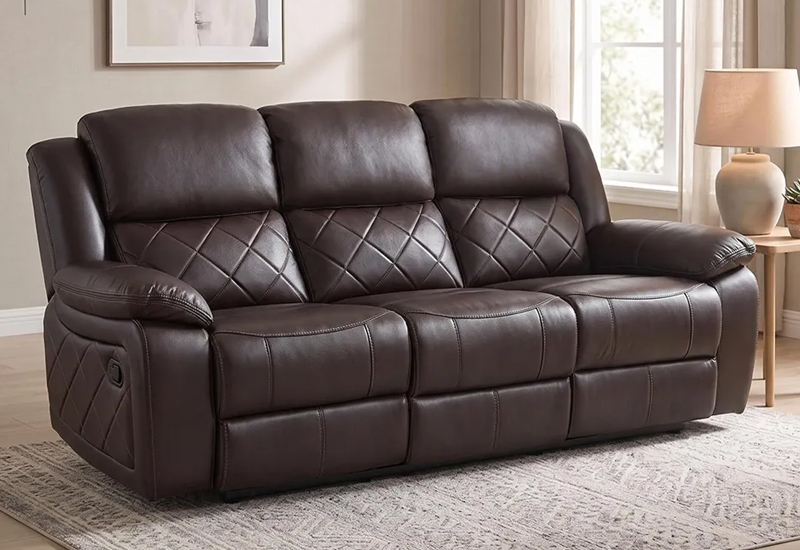 Humz Bentley Brown Leather Sofa furniture collection