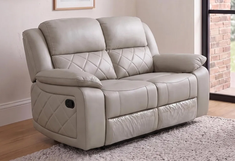 Humz Bentley Grey Leather Sofa furniture collection