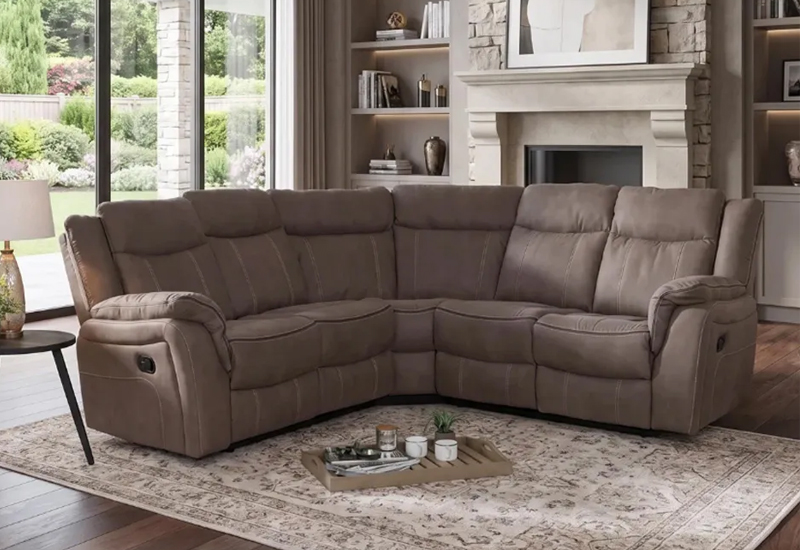 Humz Seville Brown Fabric Sofa furniture collection