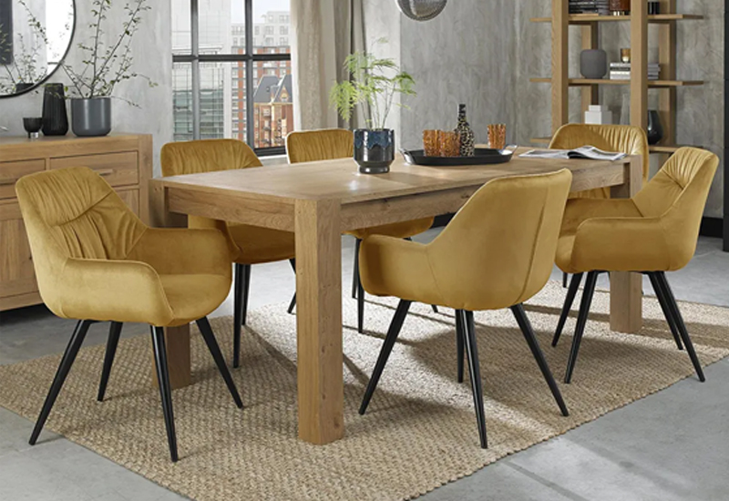 Bentley Designs Turin Light Oak Dining furniture collection