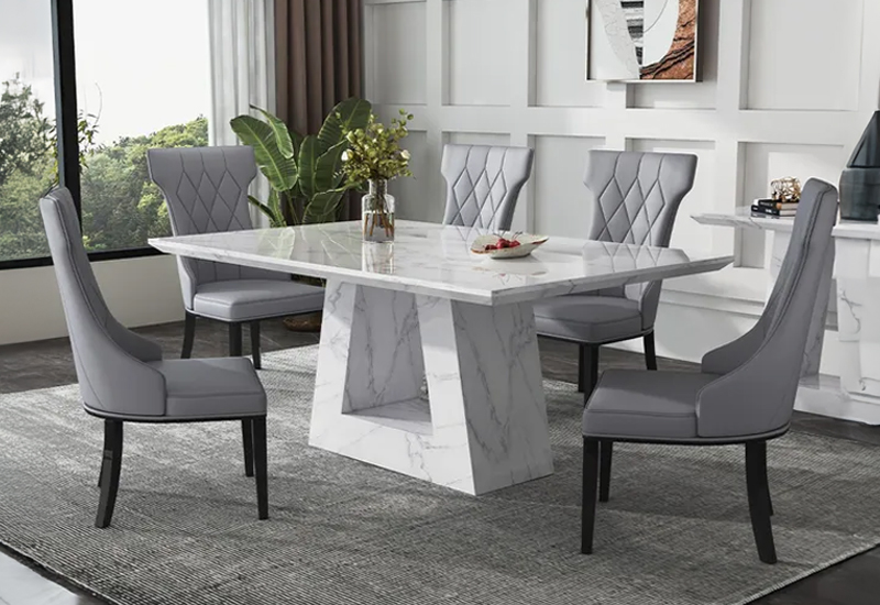 Humz Milan White Marble furniture collection