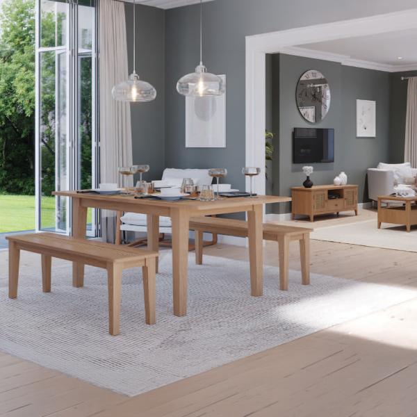 Hermitage Henley Oak and Rattan furniture collection