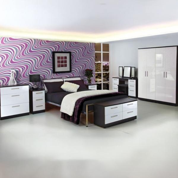 Welcome Knightsbridge High Gloss White and Black furniture collection