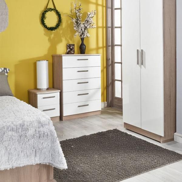Welcome Knightsbridge High Gloss White and Bardolino furniture collection