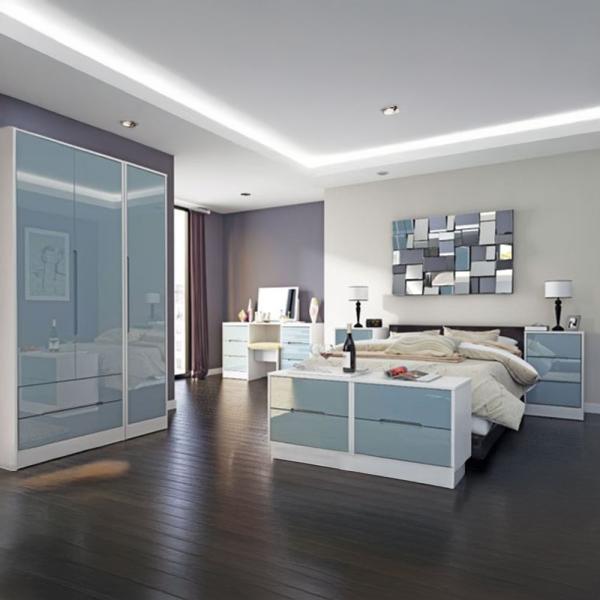 Welcome Monaco High Gloss Grey and White furniture collection