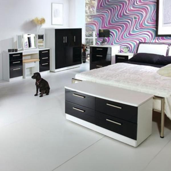 Welcome Knightsbridge High Gloss Black and White furniture collection