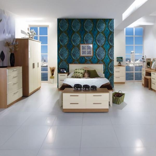 Welcome Knightsbridge High Gloss Cream and Light Oak furniture collection