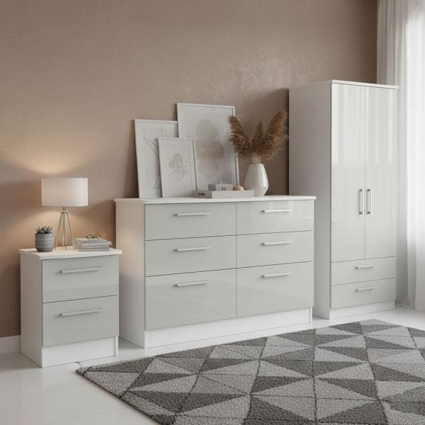 Welcome Knightsbridge High Gloss Kaschmir and White furniture collection