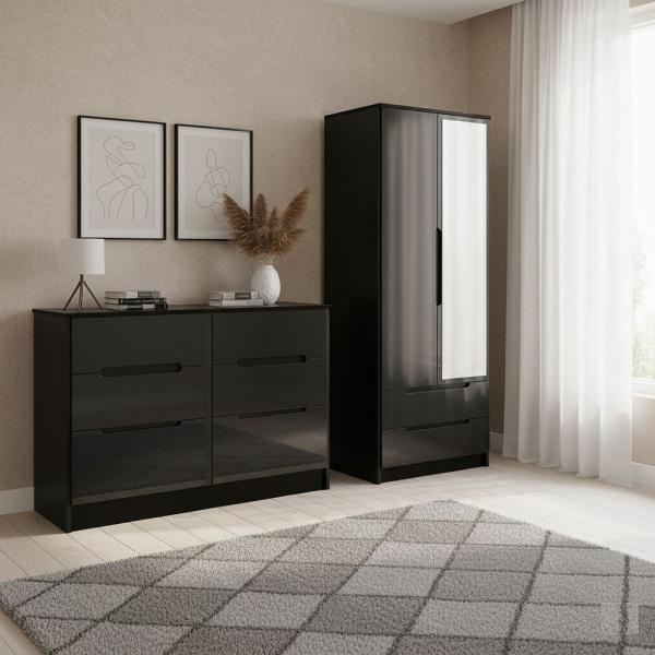 Welcome Monaco High Gloss Black furniture collection