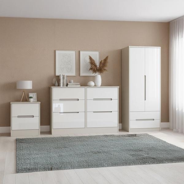 Welcome Monaco High Gloss White and Kaschmir furniture collection