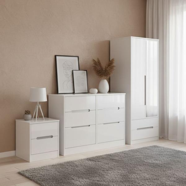 Welcome Monaco High Gloss White furniture collection