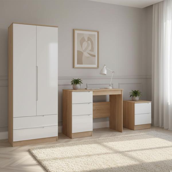 Welcome Milan White Gloss and Bardolino furniture collection