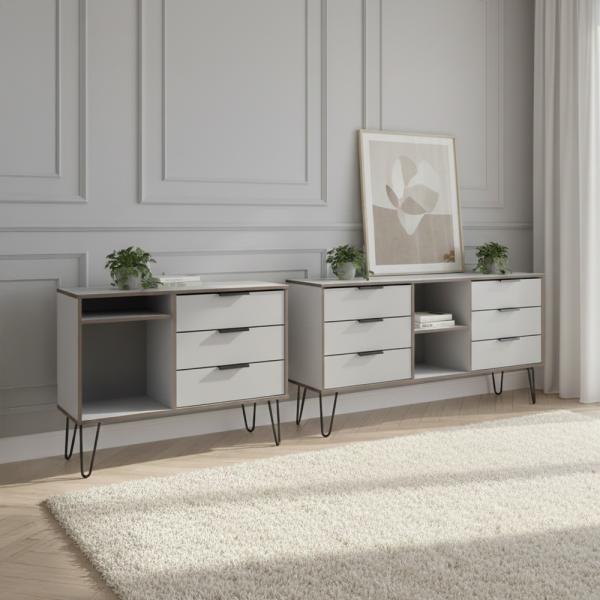 Welcome Hong Kong Grey Matt and White Living furniture collection