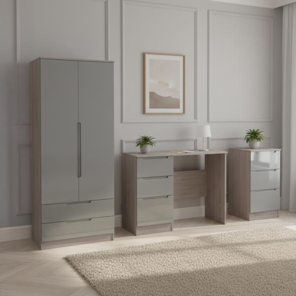 Welcome Milan Grey Gloss and Grey Oak furniture collection