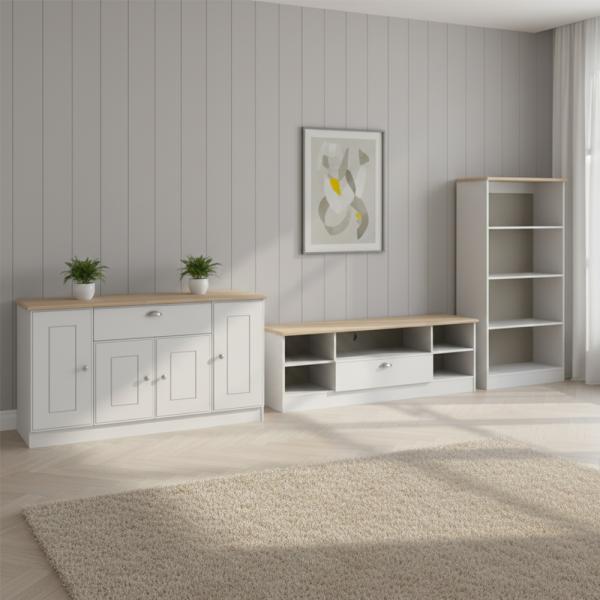 Welcome Victoria White Ash and Riviera Oak Living furniture collection