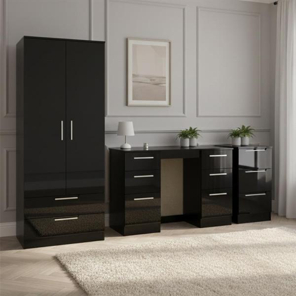 Welcome Knightsbridge High Gloss Black furniture collection