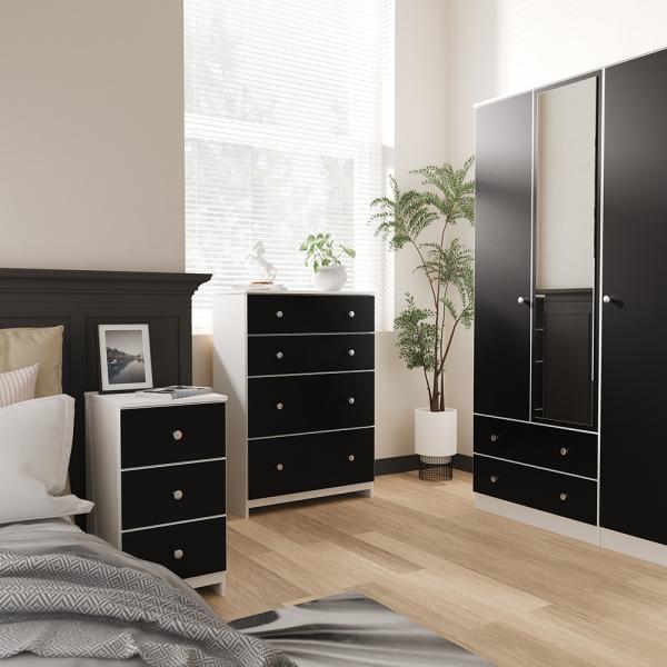 Welcome Yarmouth Black Matt and White Matt furniture collection