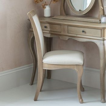 Camille Grey Oak Bedroom Chair