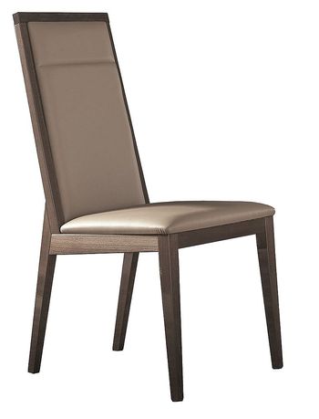 Matera Italian Wood Grain Faux Leather Bedroom Chair