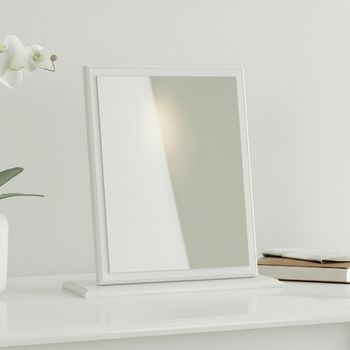 Pembroke White Gloss Small Dressing Mirror