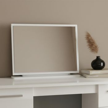 Knightsbridge White Gloss Large Dressing Mirror