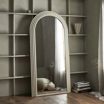 Falco Standing Beige Metal Mirror - 100cm x 203cm