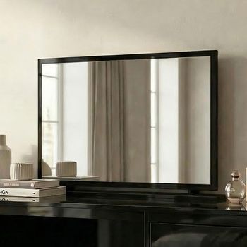 Monaco Black Large Dressing Mirror