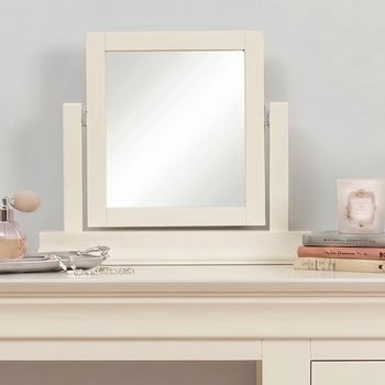 Paisley Cream Painted Dressing Mirror