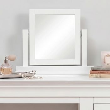 Paisley White Painted Dressing Mirror