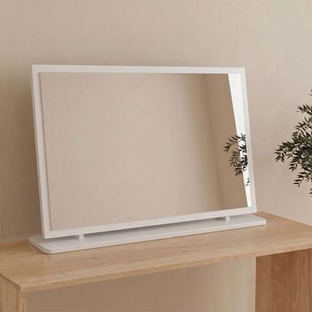 Java White Matt Large Dressing Mirror