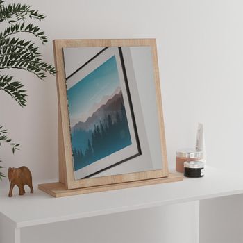 Milan Oak Dressing Mirror