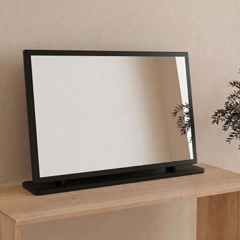 Java Black Ash Large Dressing Mirror