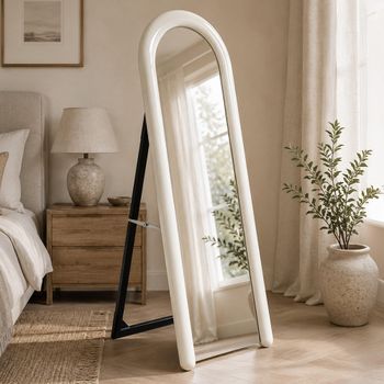 Langston Cheval Arch Coconut Milk Mirror - 60cm x 160cm