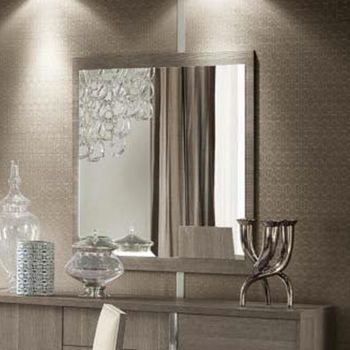Tivoli Italian Grey Wood Wall Mirror