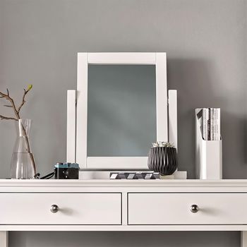 Hampstead White Vanity Mirror
