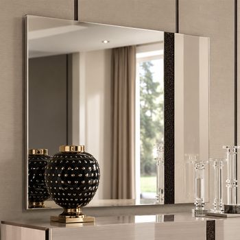 Teodora Italian Cream Gloss Wall Mirror