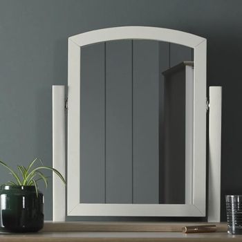 Whitby Scandi Oak and Soft Grey Vanity Mirror