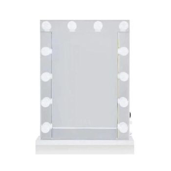 Clearance - Kirtland with Lighting White 60cm x 120cm Dressing Mirror - A169