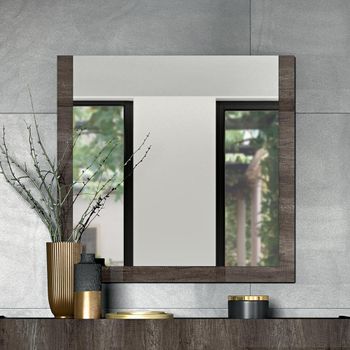 Dea Vintage Oak Wall Mirror