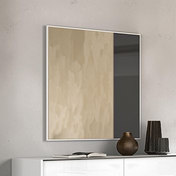 Modern Luna White Wall Mirror