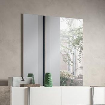 Modern Treviso Grey Dressing Mirror