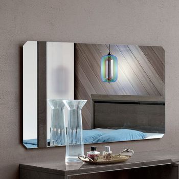 Elite Italian Silver Birch Wall Mirror - 124cm x 70cm