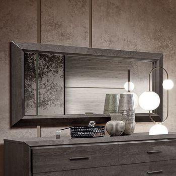 Elite Italian Silver Birch Wall Mirror - 159cm x 79cm