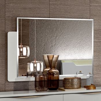 Kharma Italian White Wall Mirror - 120cm x 90cm